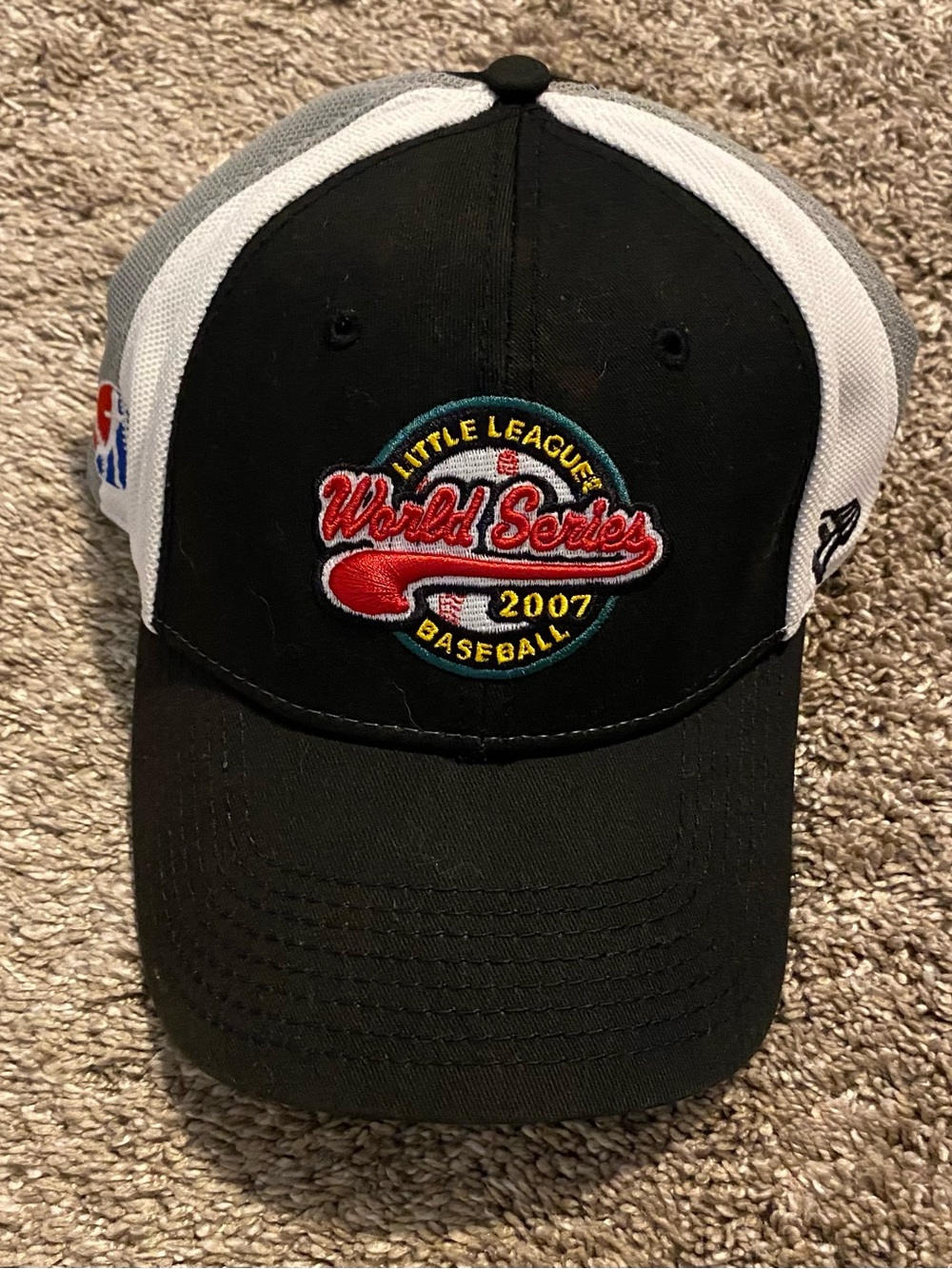 New Era Black Baseball Cap with White Williamsport, PA Embroidery